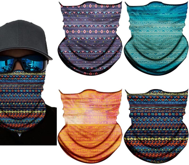 SIDAZON Neck Gaiter Mask,Bandana Gator Face Cover Mask Sun UV Protection,Neck Warmer Balaclava,Tube Face Scarf,Headband for Outdoor - Image 1